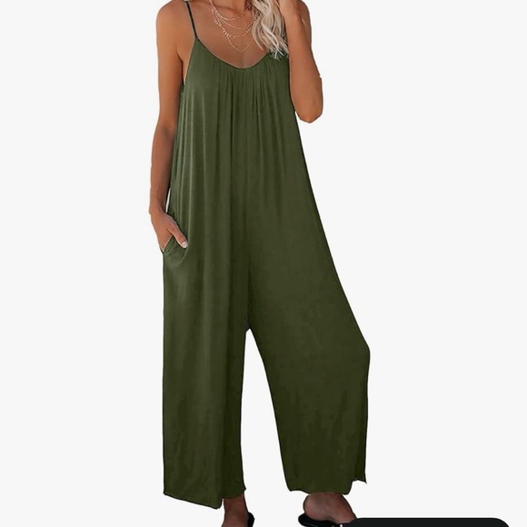 Pants - Olive Green Women's Jumpsuit